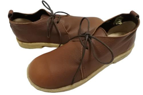 【かぼちゃの馬車 CA-210 ブラウン】くたっとやわらか本革靴紐シューズ